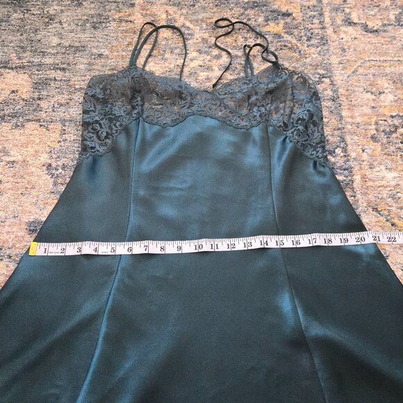 Victoria's Secret Dark Green Lace Slip Dress - Picture 11 of 12
